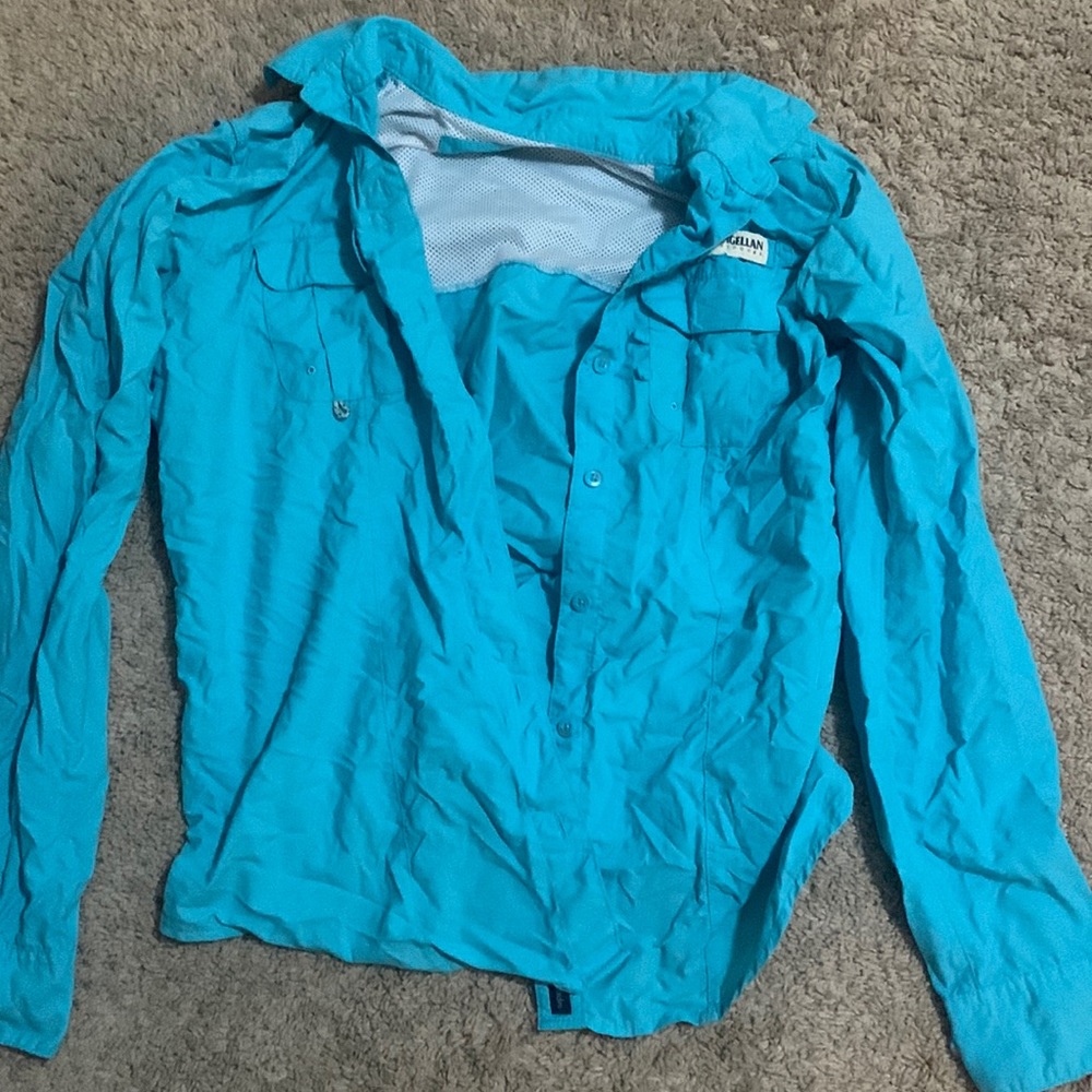 Blue and pink Magellan outdoors long sleeve